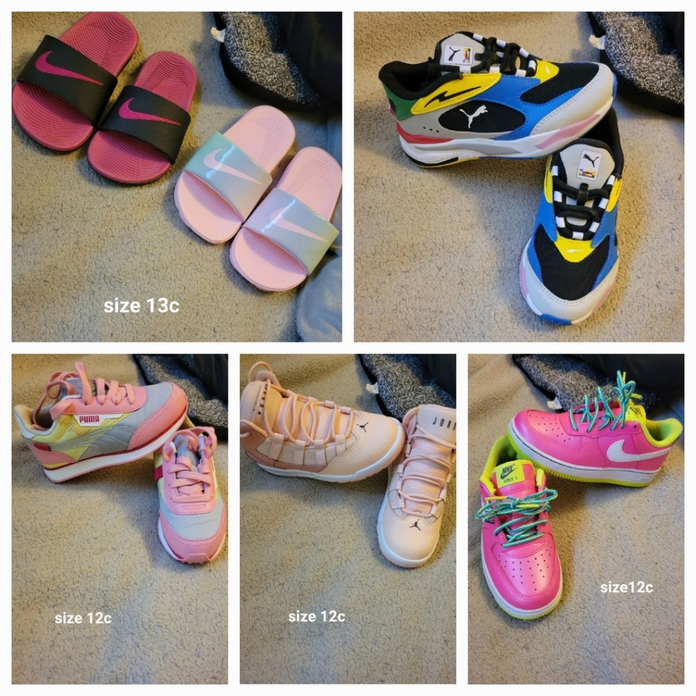 Brand name girl sneakers size 12c-13c